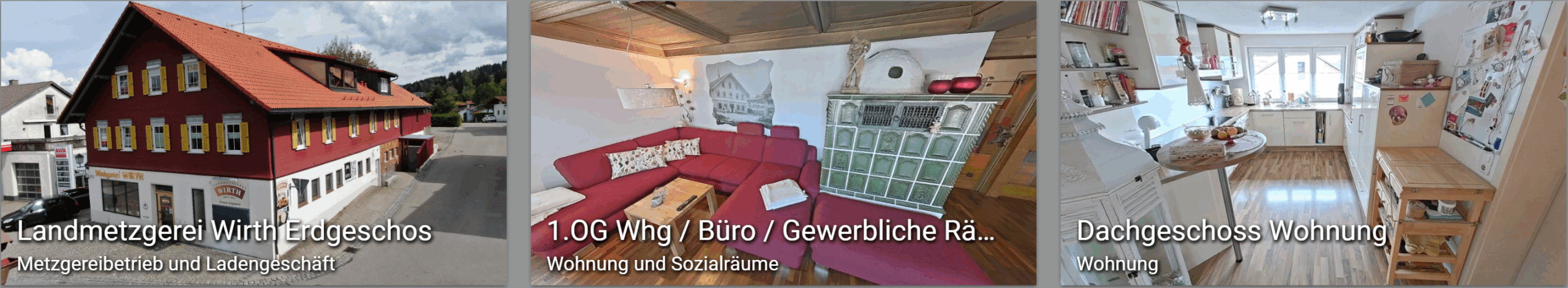 Landmetzgerei mit Wohnhaus im Allgäu – Erdgeschoss Metzgerei, Obergeschoss und Dachgeschoss Wohnungen Landmetzgerei im Allgäu mit Verkaufsraum, Produktion und darüberliegenden Wohnungen – Traditionsbetrieb mit Wohnhaus zu verkaufen